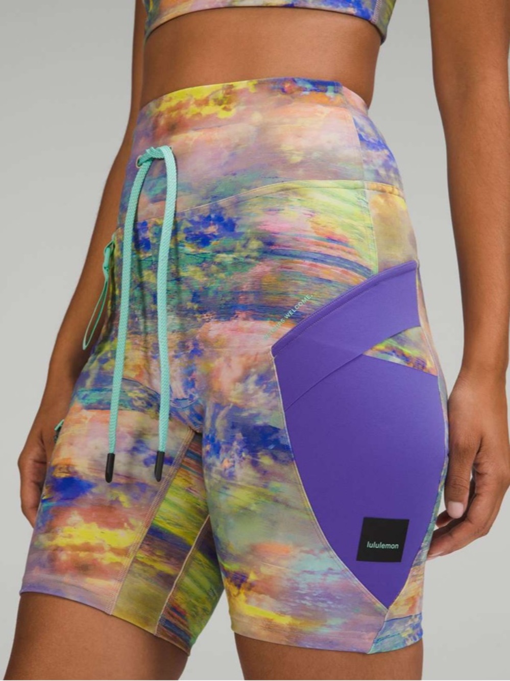Lululemon Cargo Super-High-Rise Hiking Short 8" Altered Nature Multi 8